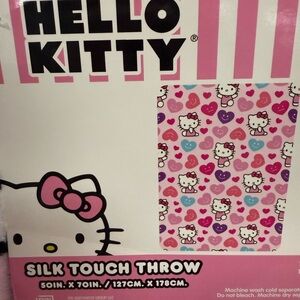 Hello Kitty Pink and Purple Silk Touch Throw